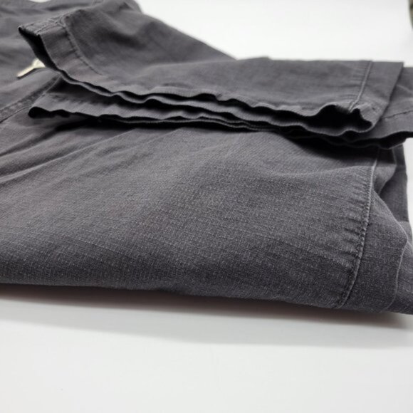 Vuori Women's Ripstop Wide Leg Cropped Drawstring Pants Size Large Gray DEFECT - Picture 7 of 12